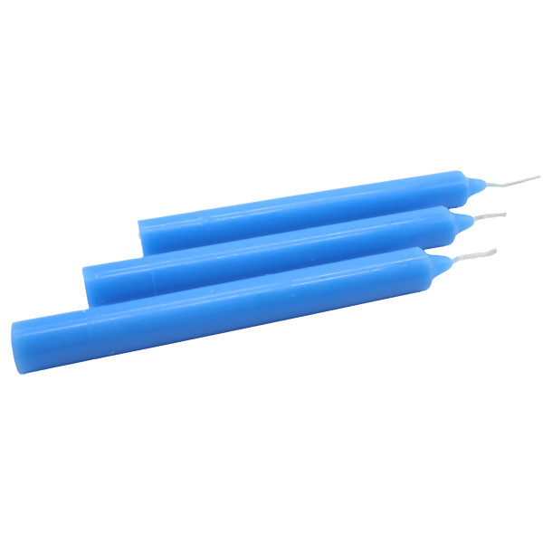 Bougie Teintée Masse 22cm - Bleu Pastel
