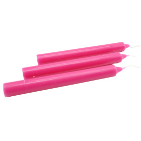 Bougie Teintée Masse 22cm - Rose Fuchsia
