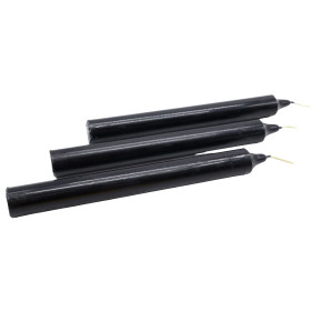 Bougie Teintée Masse 22cm - Noir