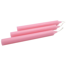 Bougie Teintée Masse 22cm - Rose Pâle