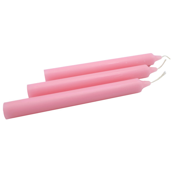 Bougie Teintée Masse 22cm - Rose Pâle