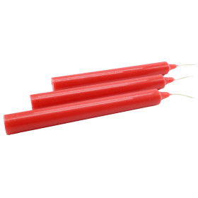 Bougie Teintée Masse 22cm - Rouge