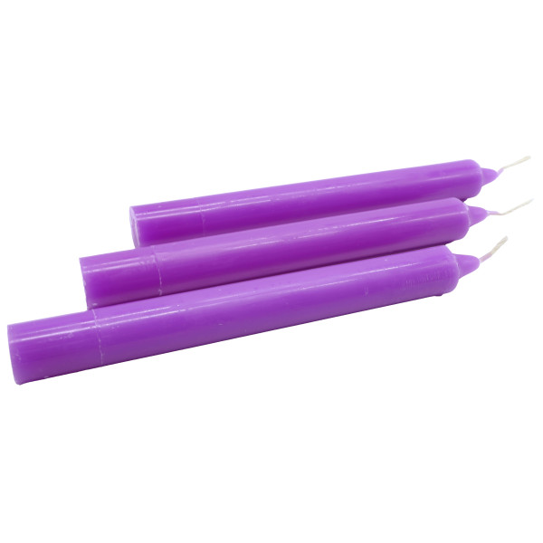 Bougie Teintée Masse 22cm - Violet
