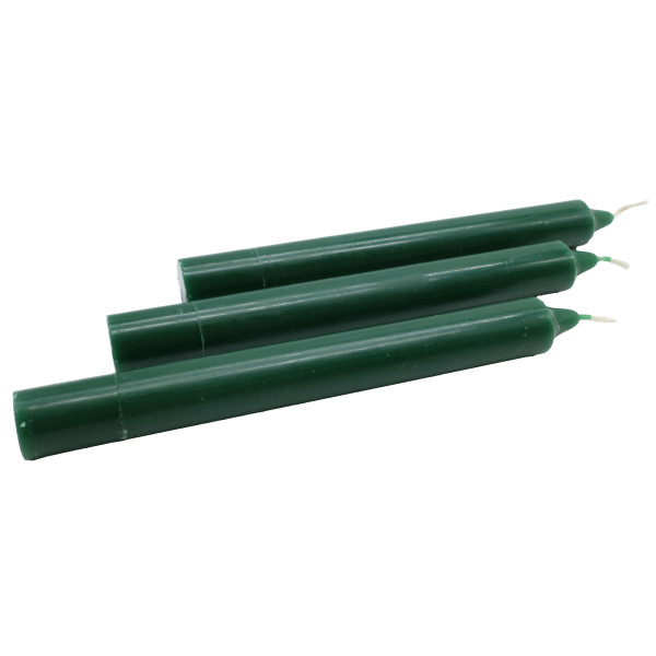 Bougie Teintée Masse 22cm - Vert Sapin