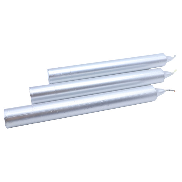 Bougie Teintée 22cm - Argent