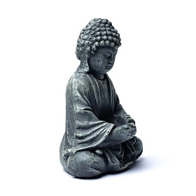 Bouddha avec un verre - ciment -- 1020 g； 20x14x28 cm