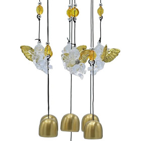 Carillon à vent avec cinq anges -- 65 cm
