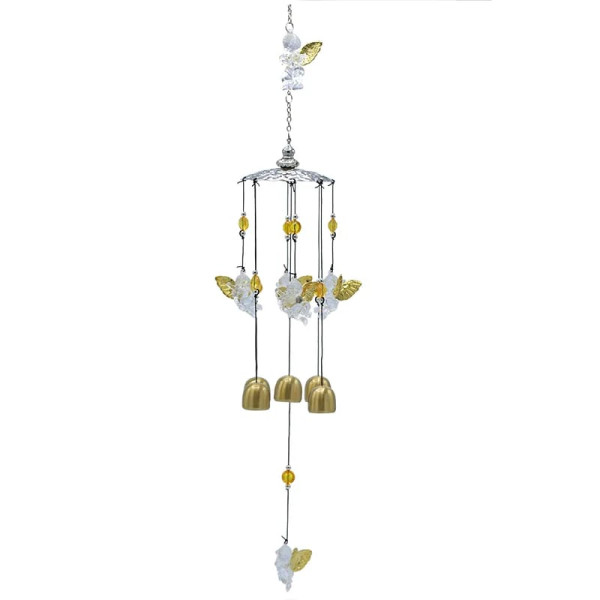 Carillon à vent avec cinq anges -- 65 cm