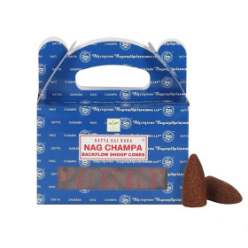 Cônes d'encens à refoulement Nag Champa -- 75 g