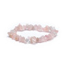 Bracelet chips de quartz rose élastique -- ±0.7cm