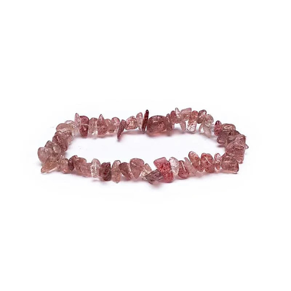 Bracelet Chips de Quartz fraise élastique -- ±0.7 cm