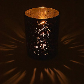 Bougeoir constellations -- 10x12,5 cm