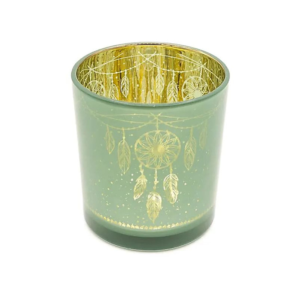 Photophore métallique Attrape-rêves -- 7,3x8 cm