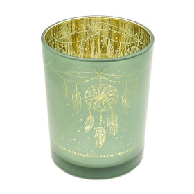 Photophore métallique Attrape-rêves -- 10x12,5 cm