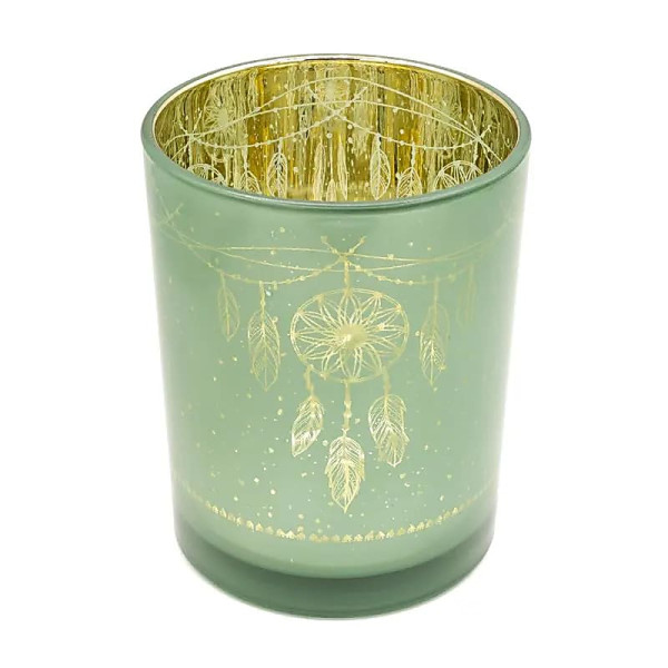 Photophore métallique Attrape-rêves -- 10x12,5 cm