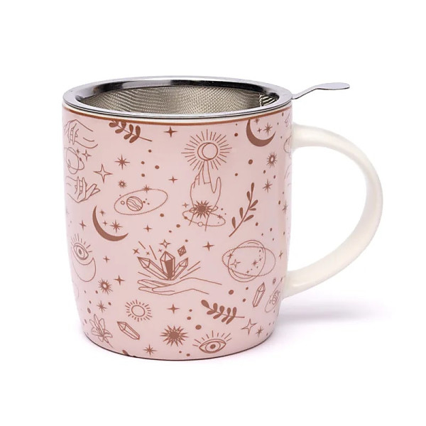 Mug avec filtre symboles mystiques -- ±400 ml