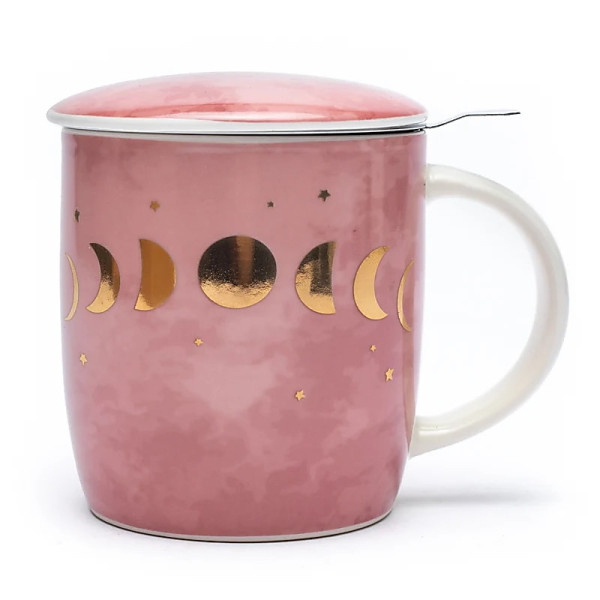 Tasse Infuseur à Thé Phases de Lune --  ±400 ml