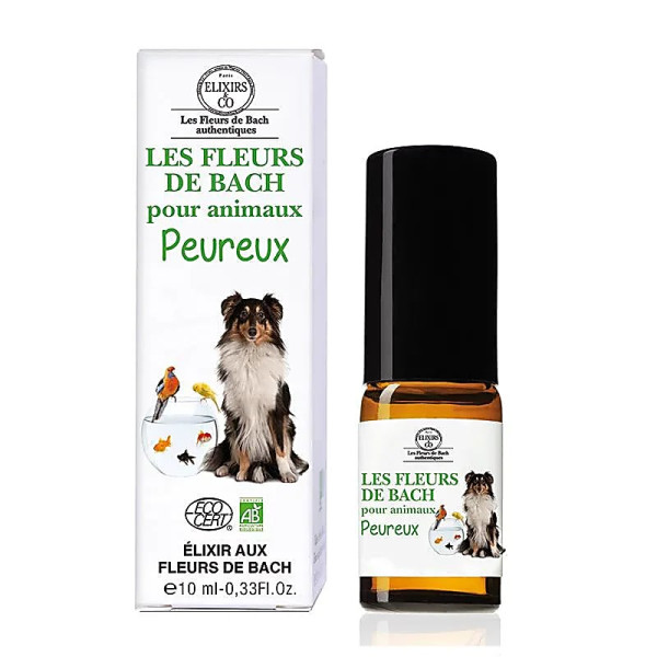 Elixir de Bach animaux de compagnie craintifs BIO -- 10 ml