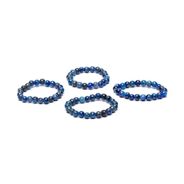 Bague élastique lapis lazuli -- 3 mm