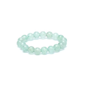 Bague élastique en aventurine verte -- 3 mm