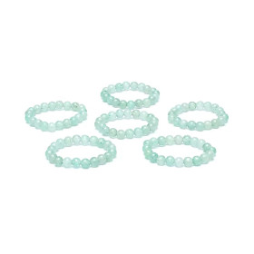 Bague élastique en aventurine verte -- 3 mm