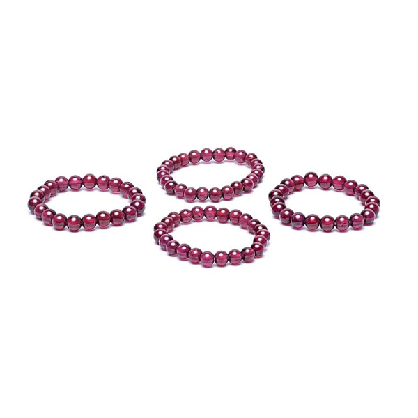 Bague élastique grenat -- 3mm