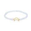 Bracelet élastique phase de lune breloque lune perles 4mm