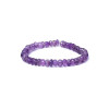 Bracelet améthyste à facette qualité AA élastique -- 0,6 cm