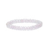Bracelet Quartz rose à facettes qualité AA élastique -- 0,6 cm