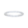 Bracelet cristal de roche à facette qualité AA élastique -- 0,6 cm