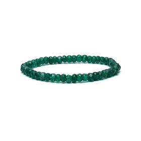 Bracelet aventurine à facette qualité AA élastique -- 0,6 cm