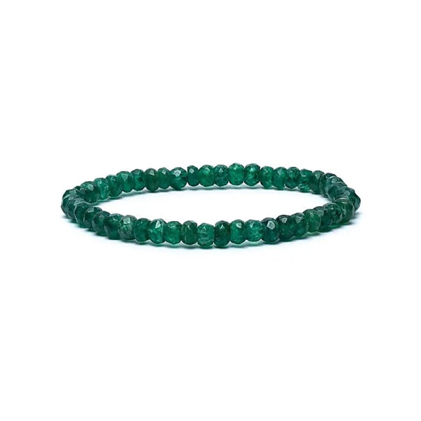 Bracelet aventurine à facette qualité AA élastique -- 0,6 cm