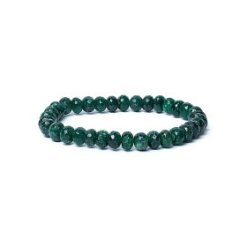 Bracelet aventurine à facette qualité AA élastique -- 0,8 cm