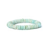 Bracelet amazonite à facette qualité AA élastique -- 0,8 cm