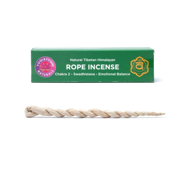 Encens Cordelette 2ème chakra Equilibre émotionnel-- ±15cm； ±43g