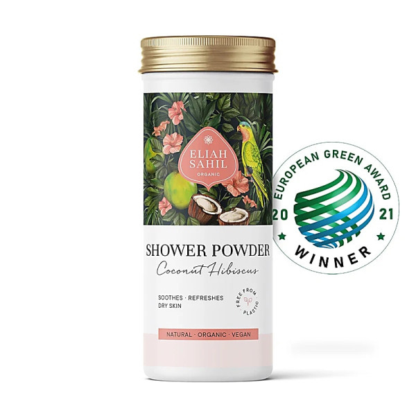 Poudre de Douche Bio Coco Hibiscus Eliah Sahil -- 90 g