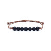 Bracelet Obsidienne ajustable -- 0.6 cm