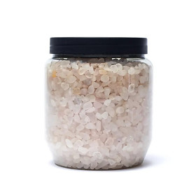 Quartz rose chips très petits : ± 550 g ； ±0,1-0,3 cm