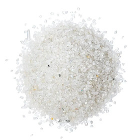 Cristal de roche chips très petits : ± 550 g ； ±0,1-0,3 cm