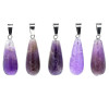 Pendentif améthyste en forme de goutte