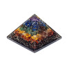 Orgonite pyramide 7 chakra -- ±5.5cm