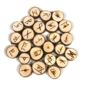 Jeux d'Oracle des Runes dans un sac en coton -- 45g