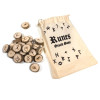 Jeux d'Oracle des Runes dans un sac en coton -- 45g
