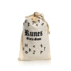 Jeux d'Oracle des Runes dans un sac en coton -- 45g