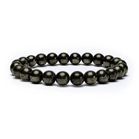 Bracelet élastique en Pyrite -- 0.8cm；9cm