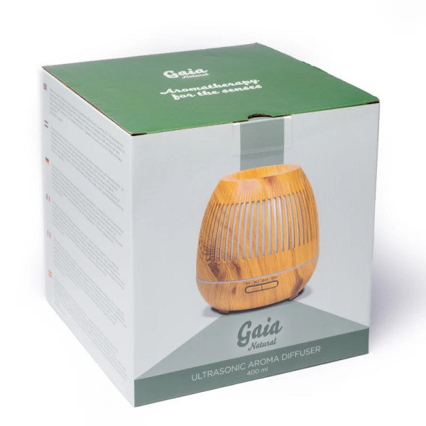 Diffuseur d'arôme ultrasonique Gaia naturel -- 400ml； 480 g