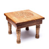 Table d'appoint en bois Arbre de vie -- 30x30x23 cm； 2250 g