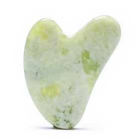 Pierre de massage Gua sha en jade Xinyi -- 45g； 8 cm