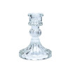 Bougeoir en verre pour bougie de table -- 8x10cm