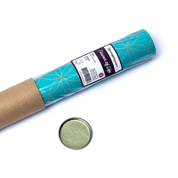 Papier cadeau Fleur de Vie 3 feuilles -- 50x90cm